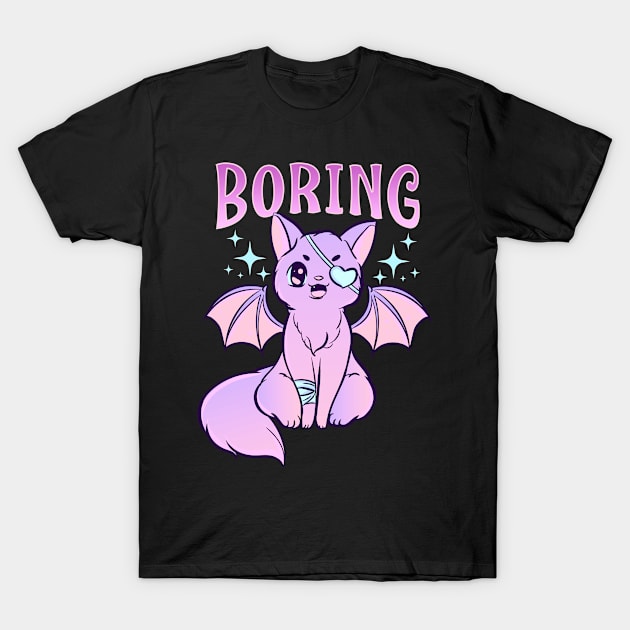 Anime Pastel Goth Cat Halloween Design Gift T-Shirt by creative